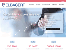 Tablet Screenshot of elbacert.sk